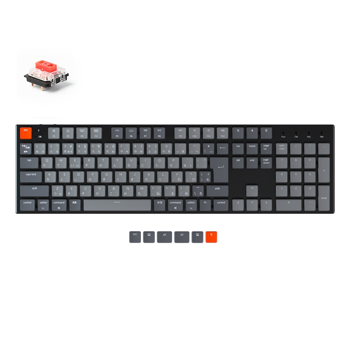 Keychron K1 Wireless Mechanical Keyboard (Japan JIS Layout) - Version 4