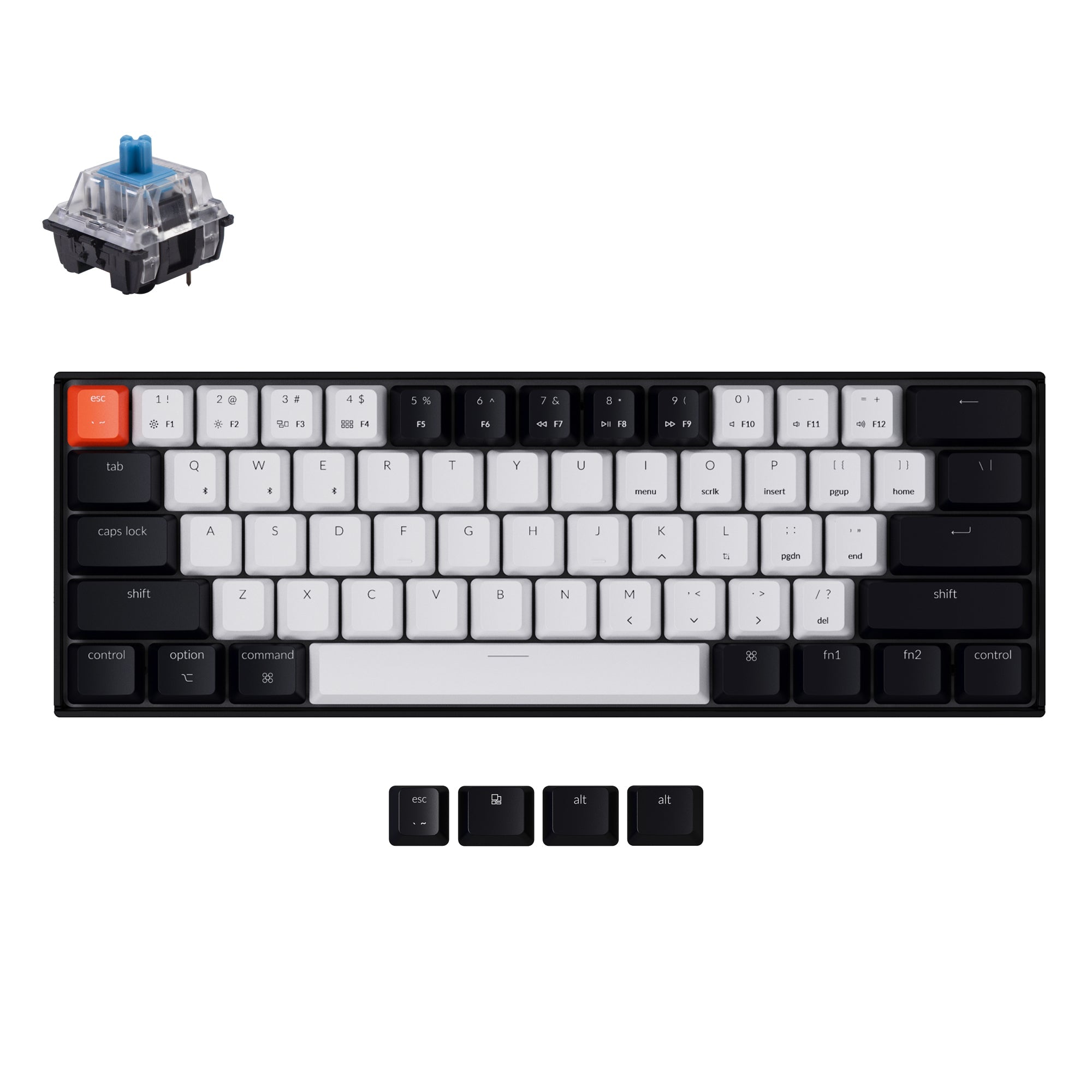 Keychron K12 60% Compact Wireless Mechanical Keyboard – Keychron