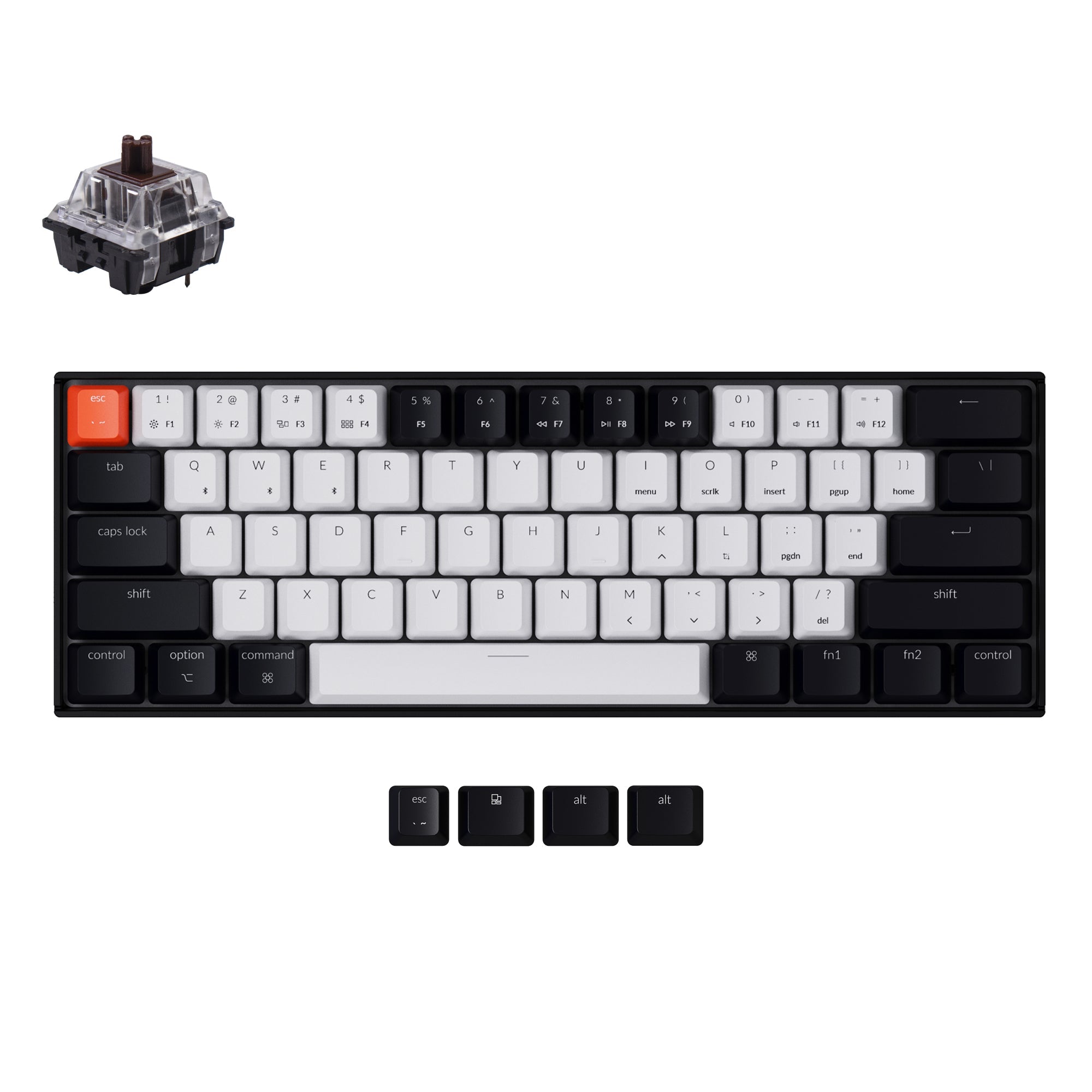 Keychron K12 60% Compact Wireless Mechanical Keyboard – Keychron