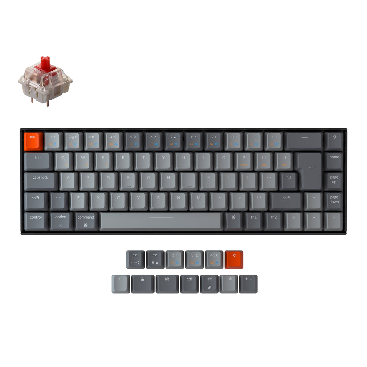 Keychron K6 Wireless Mechanical Keyboard (UK ISO Layout) – Keychron ...