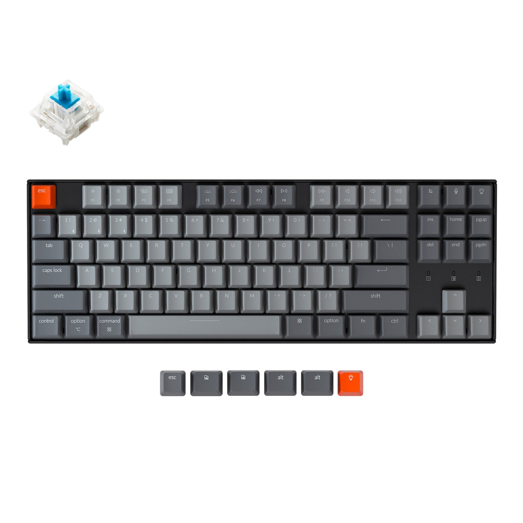Keyless Keyboard Type Keychron K8 Tenkeyless Wireless Mechanical Keyboard
