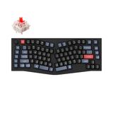 Keychron Q10 QMK/VIA custom mechanical keyboard 75% layout Alice layout knob version full aluminum black frame B for Mac Windows Linux Gateron G Pro switch red