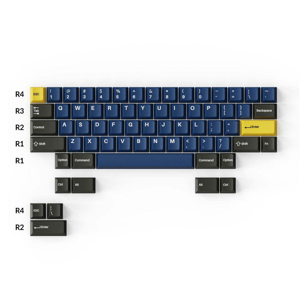 Keycron Keycaps Cherry Profile Double-Shot PBT Full Set Keycaps - Royal – Keychron ...